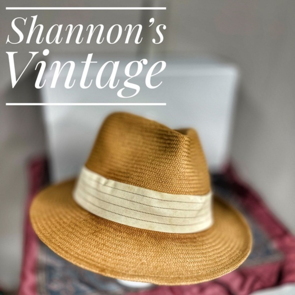Goorin Bros Snare Straw Sz Medium Fedora hat